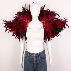 Festival Carnival Feather Shawl