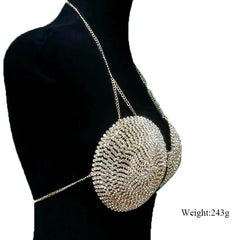 Circle Crystal Bra Top
