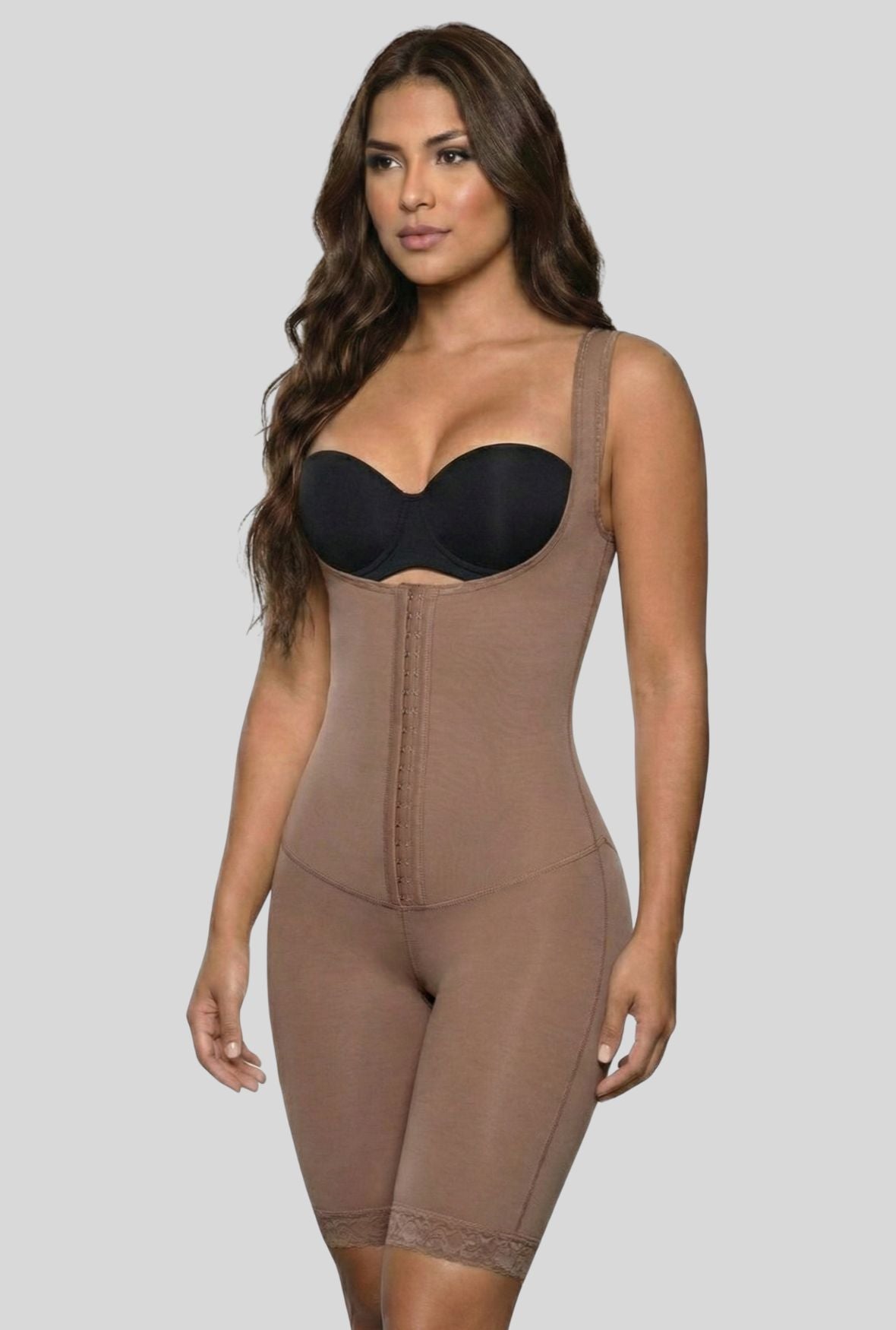 Full Body Control Suit w/ Front Closure & Back Support