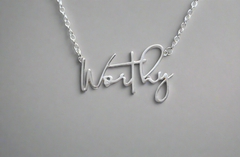 Worthy in Sterling Silver