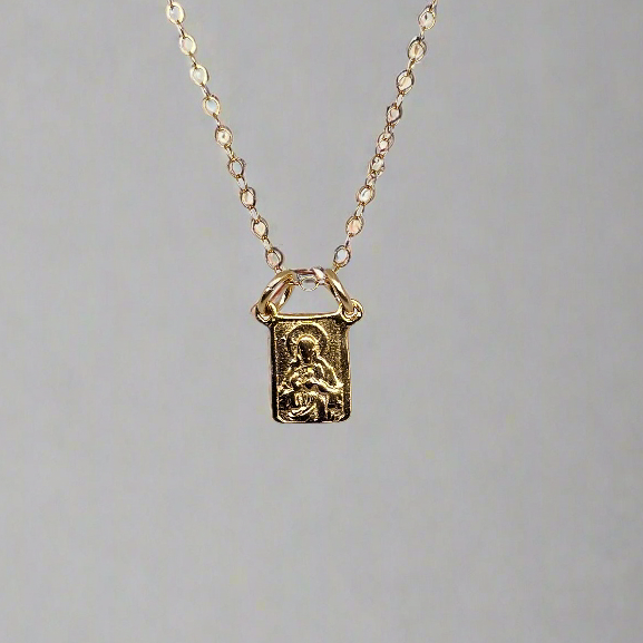 Gold Vermeil Scapular Necklace