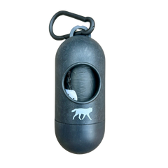 bamboo poop bag dispenser + compostable roll