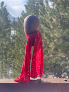 Scarf:  Long Diamonds - Pure Mongolian Cashmere