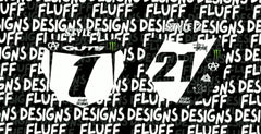 Racing Seires MotoCutz Number Plate decal