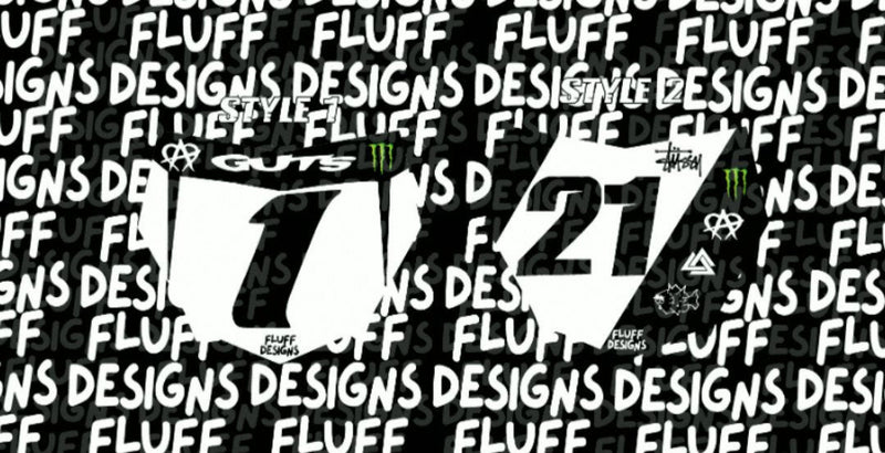 Racing Seires MotoCutz Number Plate decal