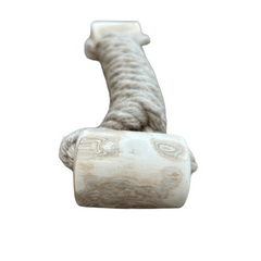 hemp rope + coffee wood toy