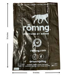 bamboo poop bag dispenser + compostable roll