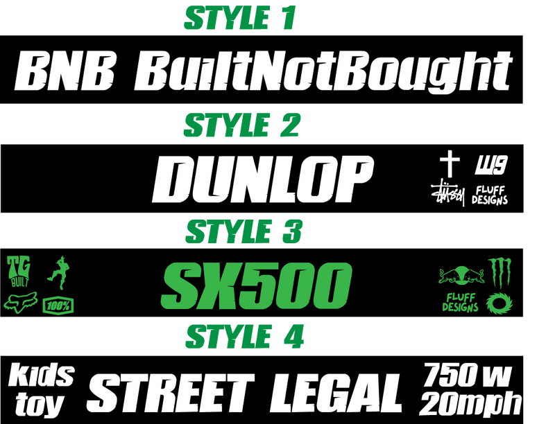 Swing Arm Graphic For Razor 2x